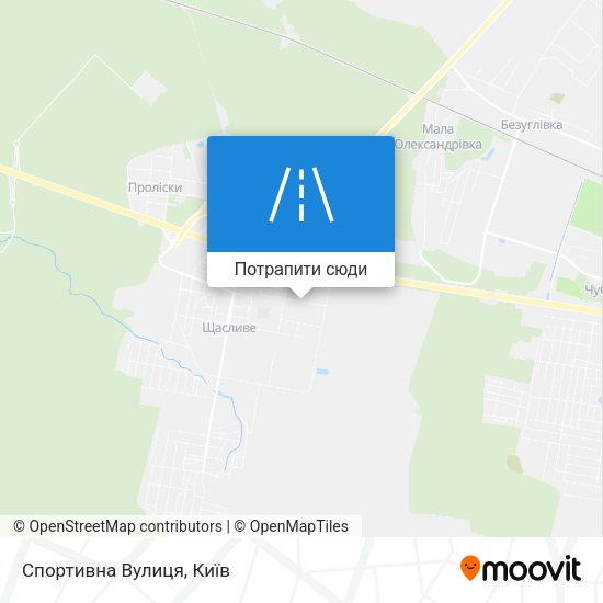 Карта Спортивна Вулиця