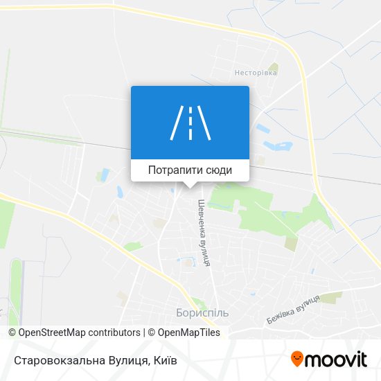 Карта Старовокзальна Вулиця