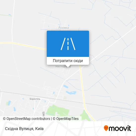 Карта Східна Вулиця