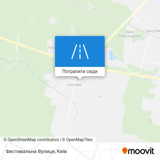 Карта Фестивальна Вулиця