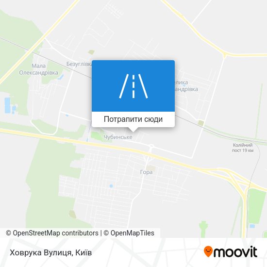 Карта Ховрука Вулиця