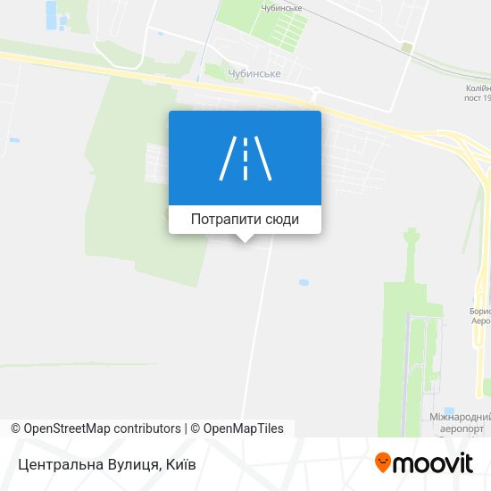 Карта Центральна Вулиця