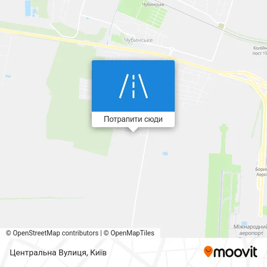 Карта Центральна Вулиця