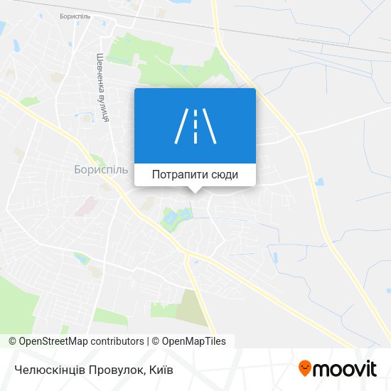 Карта Челюскінців Провулок