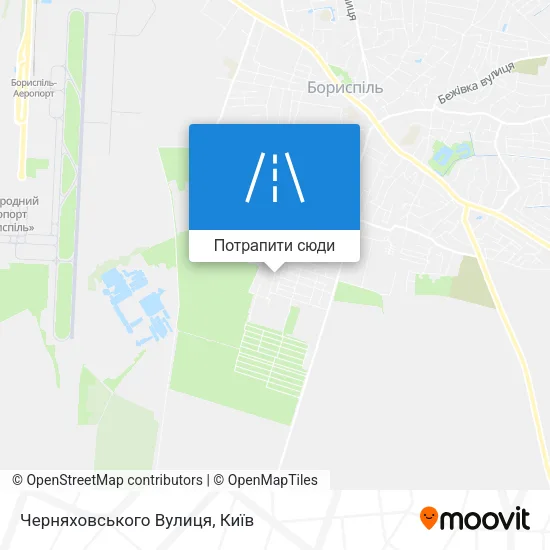 Карта Черняховського Вулиця