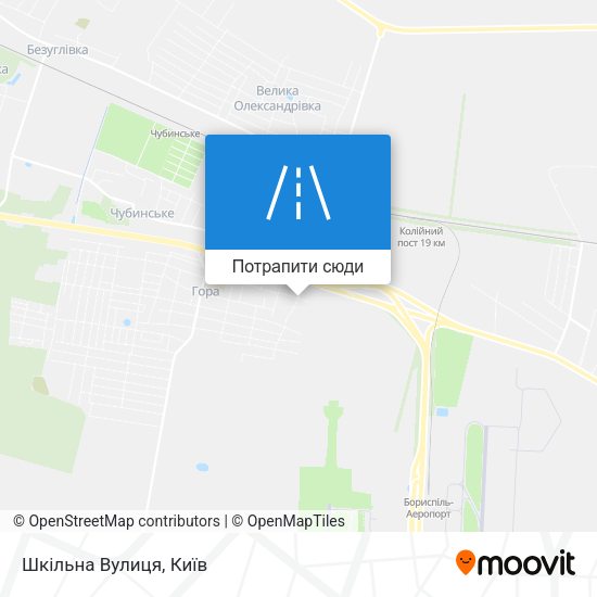 Карта Шкільна Вулиця