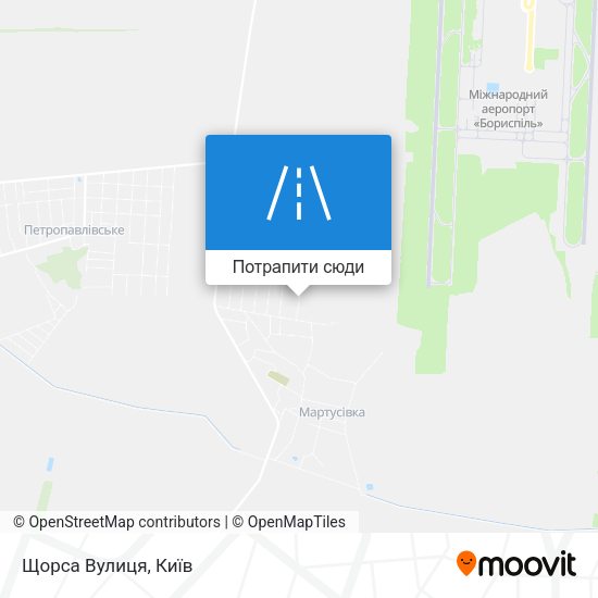 Карта Щорса Вулиця