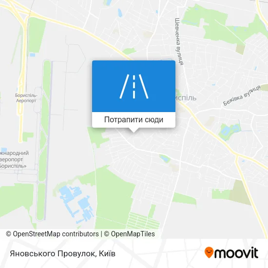 Карта Яновського Провулок