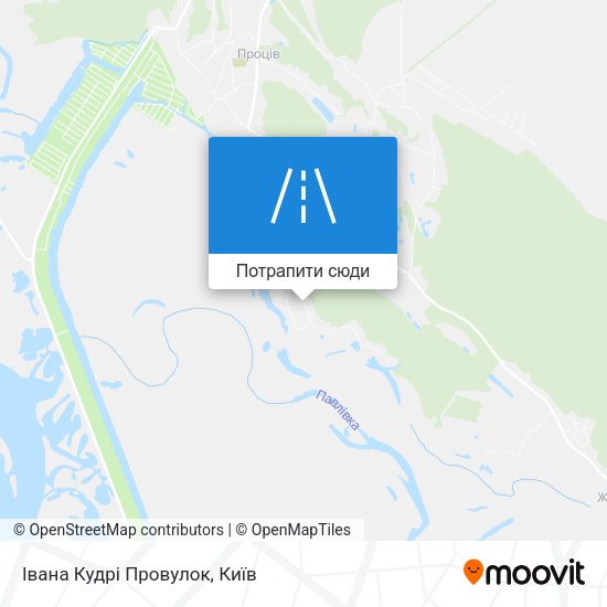 Карта Івана Кудрі Провулок