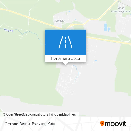 Карта Остапа Вишні Вулиця