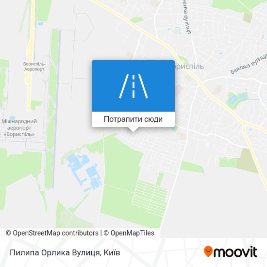 Карта Пилипа Орлика Вулиця
