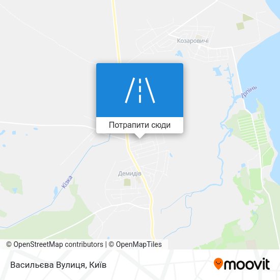 Карта Васильєва Вулиця