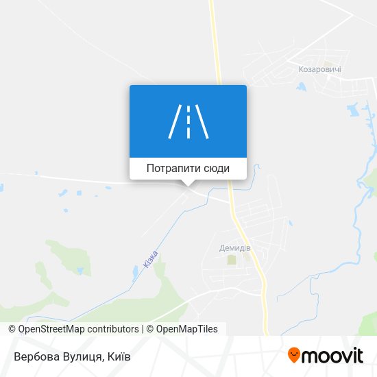 Карта Вербова Вулиця
