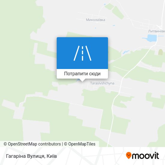 Карта Гагаріна Вулиця