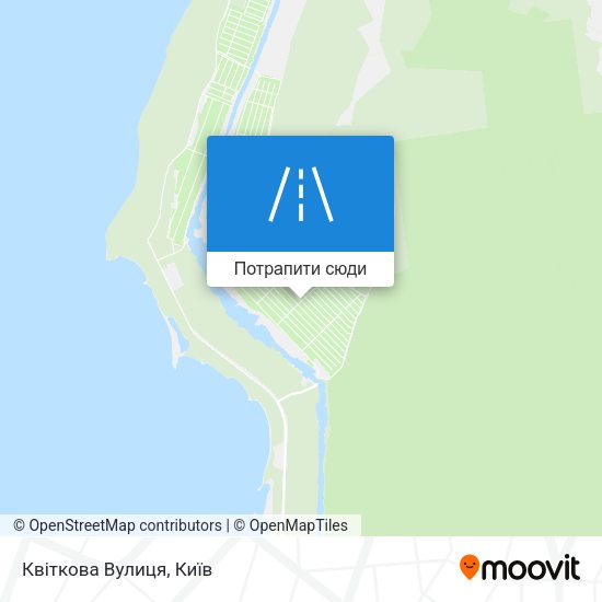 Карта Квіткова Вулиця