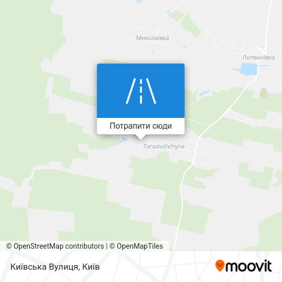 Карта Київська Вулиця