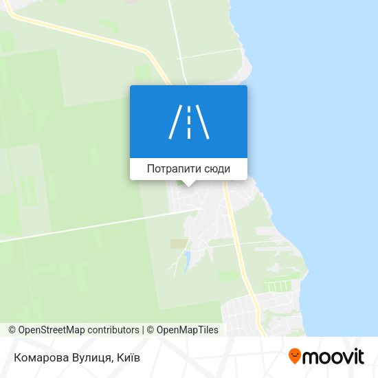Карта Комарова Вулиця