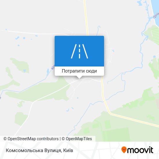 Карта Комсомольська Вулиця