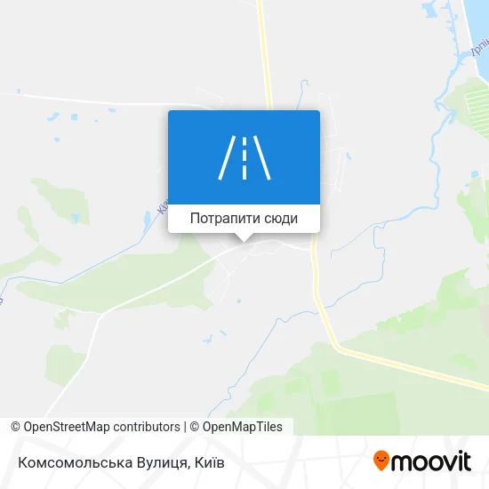 Карта Комсомольська Вулиця