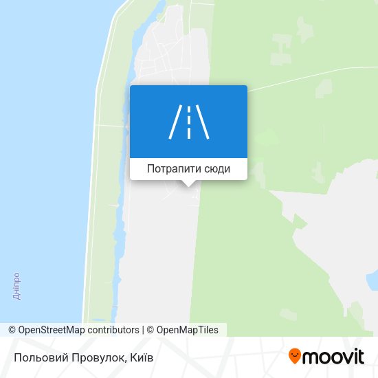 Карта Польовий Провулок