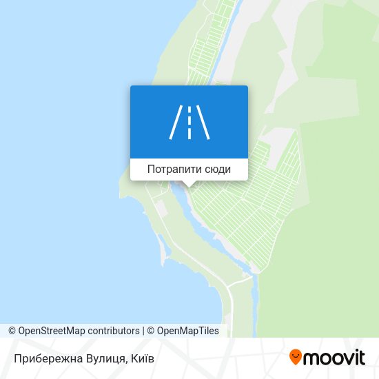 Карта Прибережна Вулиця