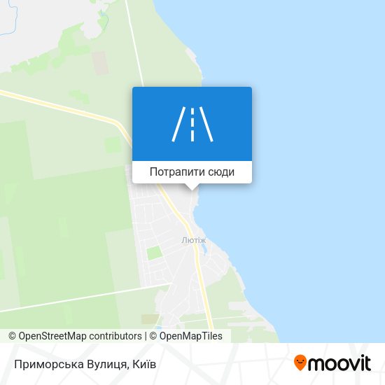 Карта Приморська Вулиця