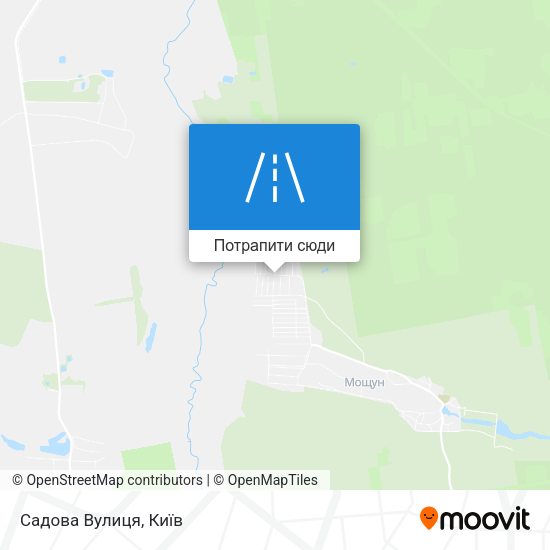 Карта Садова Вулиця