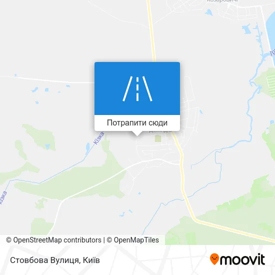 Карта Стовбова Вулиця
