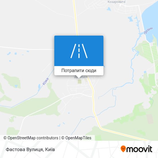 Карта Фастова Вулиця