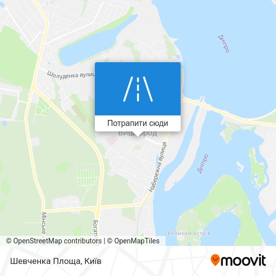 Карта Шевченка Площа