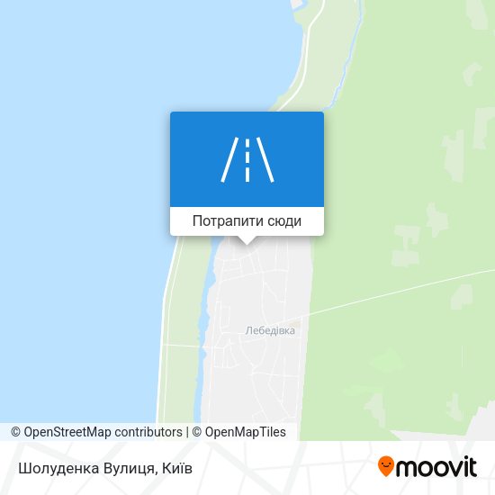 Карта Шолуденка Вулиця