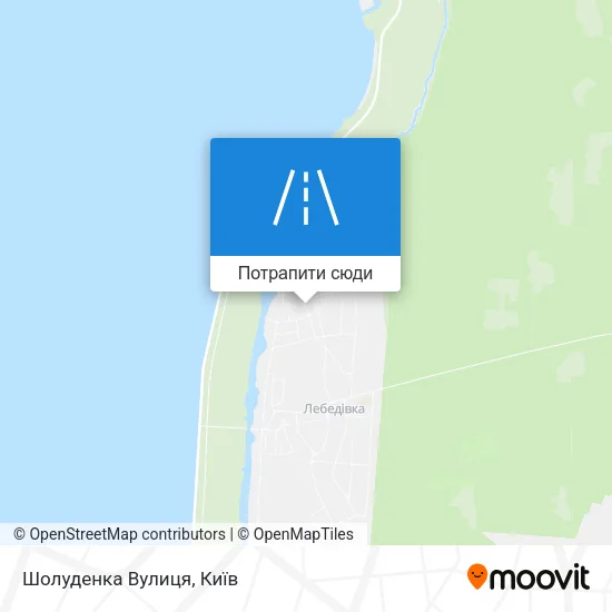 Карта Шолуденка Вулиця