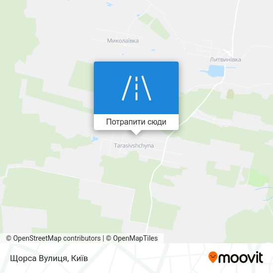 Карта Щорса Вулиця