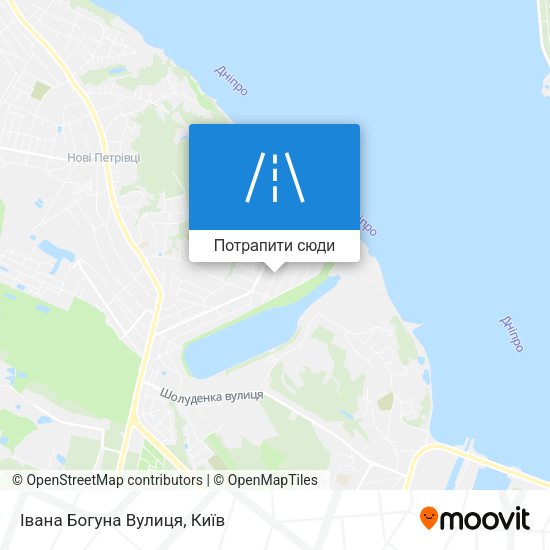 Карта Івана Богуна Вулиця
