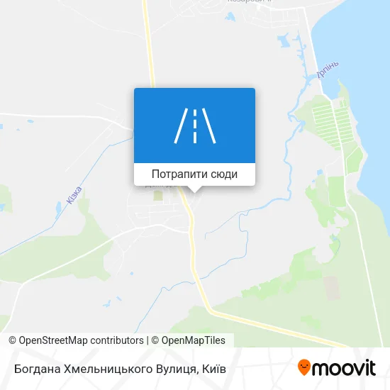 Карта Богдана Хмельницького Вулиця