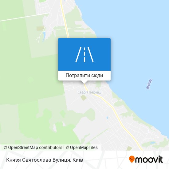 Карта Князя Святослава Вулиця