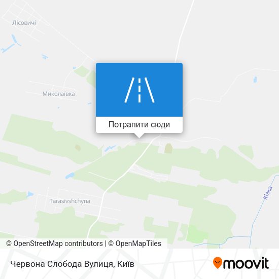Карта Червона Слобода Вулиця