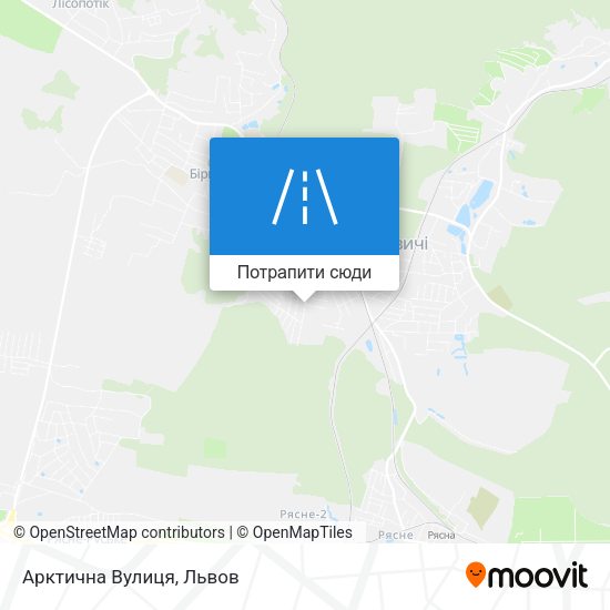Карта Арктична Вулиця