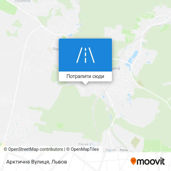 Карта Арктична Вулиця