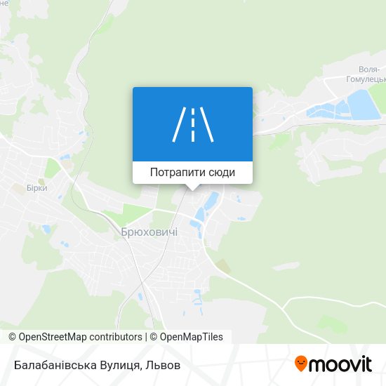 Карта Балабанівська Вулиця