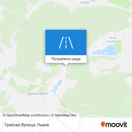Карта Грабова Вулиця