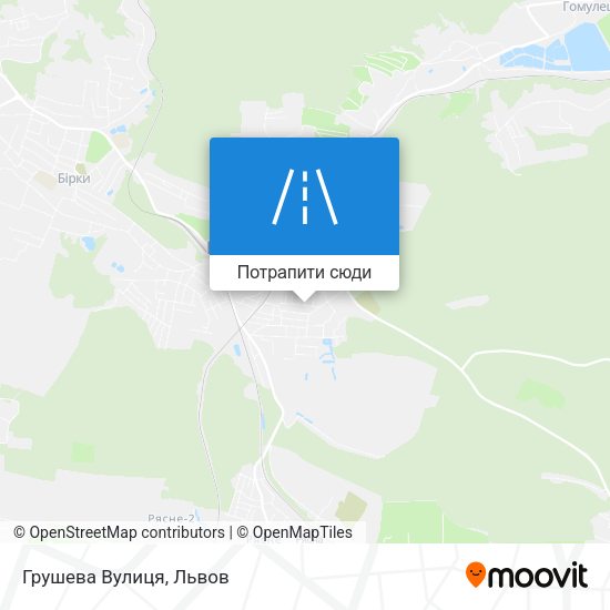 Карта Грушева Вулиця
