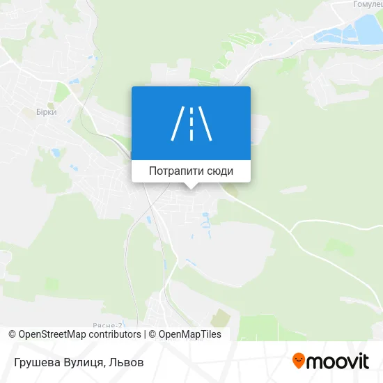 Карта Грушева Вулиця