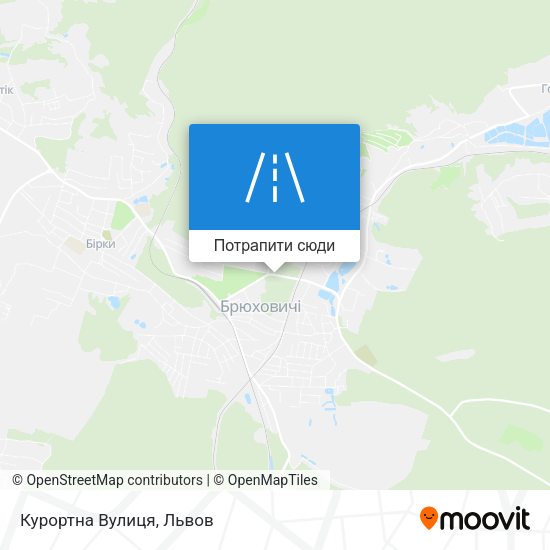 Карта Курортна Вулиця