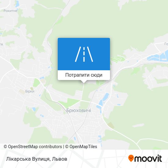 Карта Лікарська Вулиця