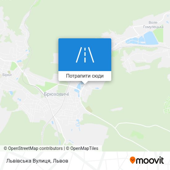 Карта Львівська Вулиця