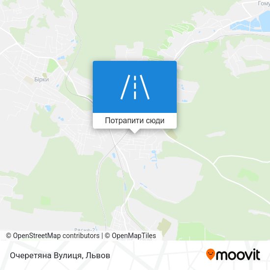 Карта Очеретяна Вулиця