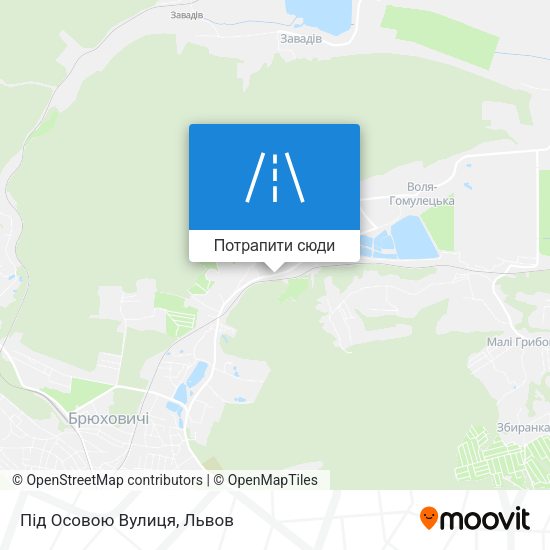 Карта Під Осовою Вулиця