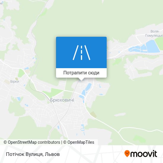 Карта Потічок Вулиця
