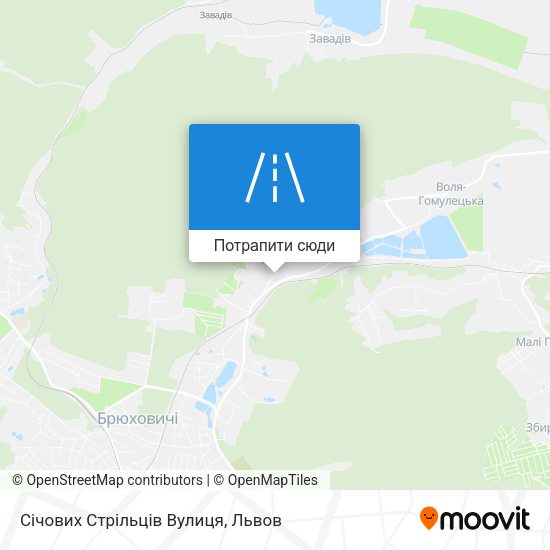 Карта Січових Стрільців Вулиця